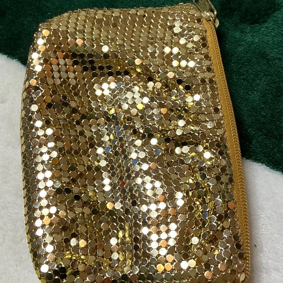 Vintage Whiting & Davis Metallic Gold Mesh Wristlet - Picture 8 of 9